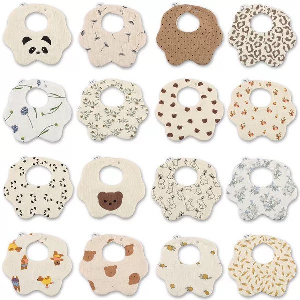 Dongguan Lucky Wings Baby Bibs Class a Pure Cotton Gauze Bibs Baby Bibs Children's Drool Bibs