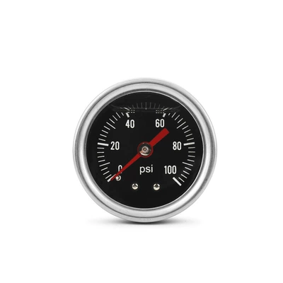 automobile instrument Parts Fuel Pressure Gauge - black-surface-0-100psi