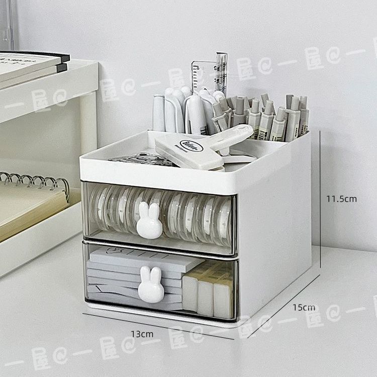 Caja de almacenamiento de escritorio ins con portalápices de cajón Pachagou de alto valor Pachagou papelería de oficina de gran capacidad almacenamiento de pinceles de maquillaje