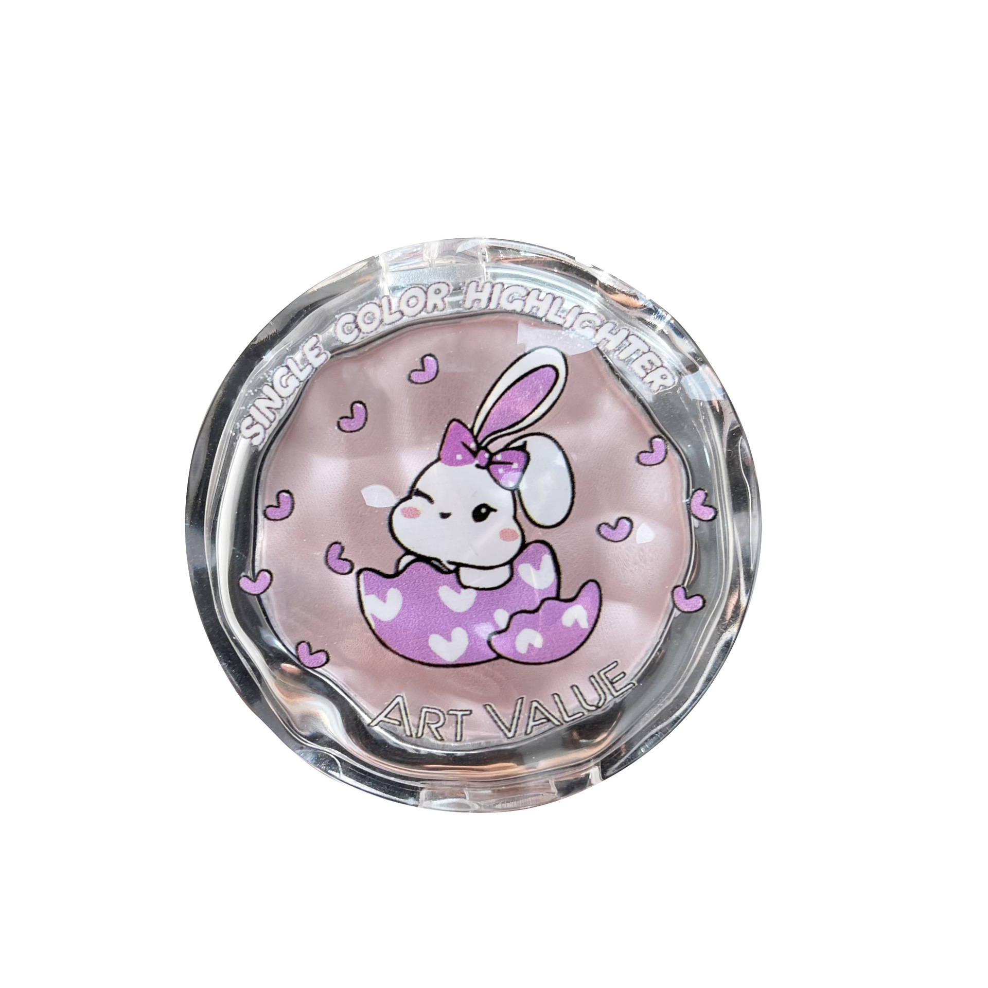 Valor de arte conejo rosa monocromático polvo de alto brillo natural fino rojo brillante maquillaje de fiesta de estudiantes