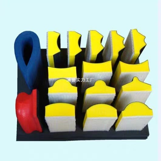 手动大模板机线条打磨配件16件套平面线性砂托手磨板系列底盘