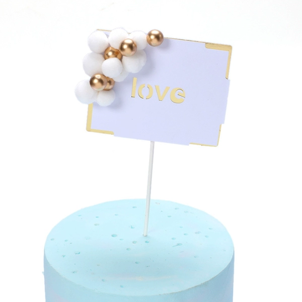 Black hair ball love square card