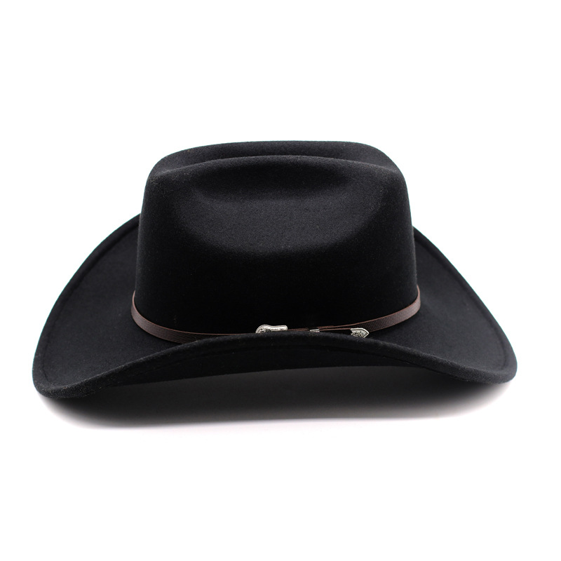 Men's Elegant Solid Color Curved Eaves Fedora Hat display picture 2