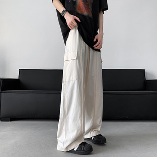 cleanfit Wide-leg Pants Men's and Women's Trendy Brand Loose Straight-leg Pants Japanese Style Retro Lazy Style Overalls