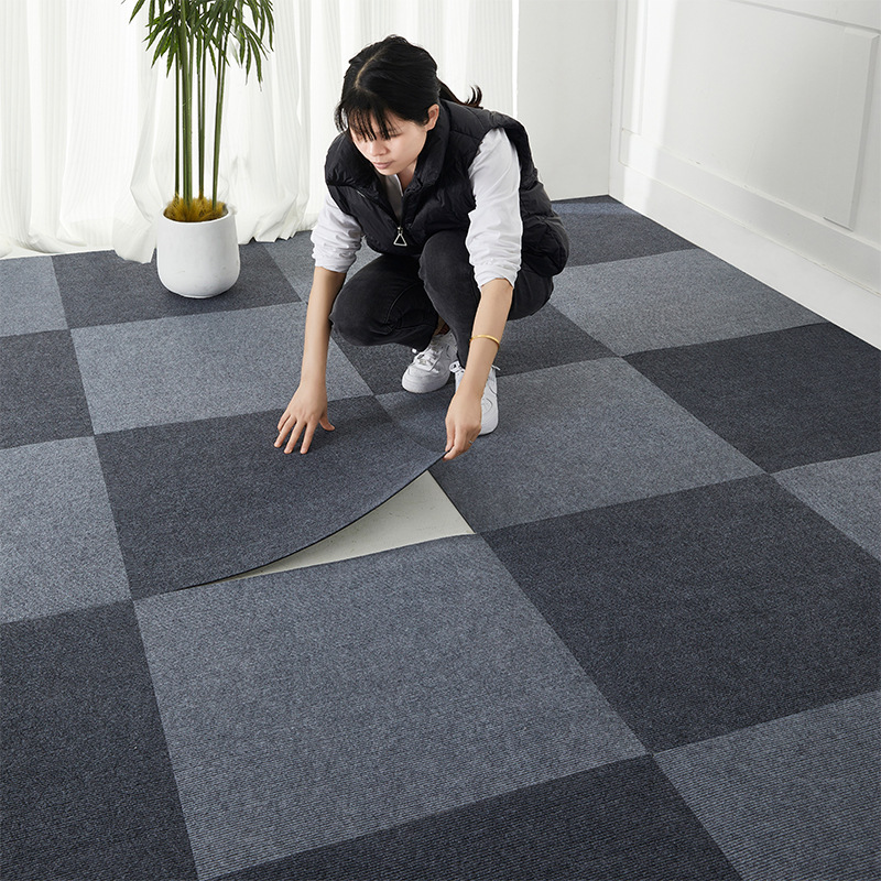 Alfombra transfronteriza autoadhesiva dormitorio sala de estar área grande completamente cubierta de tapetes engrosados y resistentes al desgaste