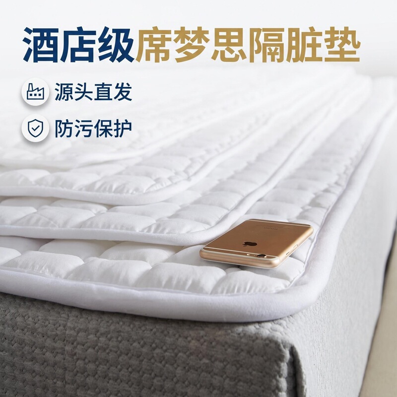 Hotel Bed Mattress Protector, Non-Slip, Cleaning-Friendly, Thickened Folding Bed Pad, Guesthouse Mattress Cover, Dirt-Resistant, Home Use, Simmons