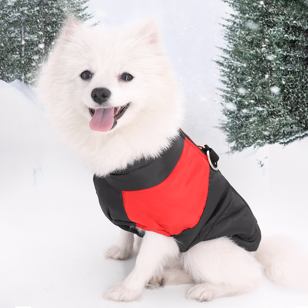 Ropa para mascotas transfronteriza chaqueta de plumón para perros gruesa y cálida ropa para perros impermeable de otoño e invierno ropa para mascotas para perros grandes