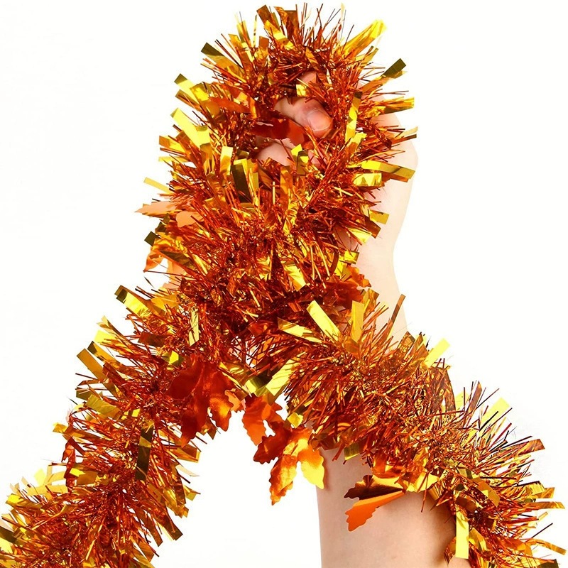 Transfronterizo Amazon Cosecha sitio de diseño de color de acción de gracias decoración de flores de arce dorado 2 metros