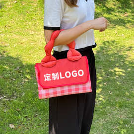 卡通异形手提牛津布野餐垫定制logo图案防潮垫加厚防水野餐布定做
