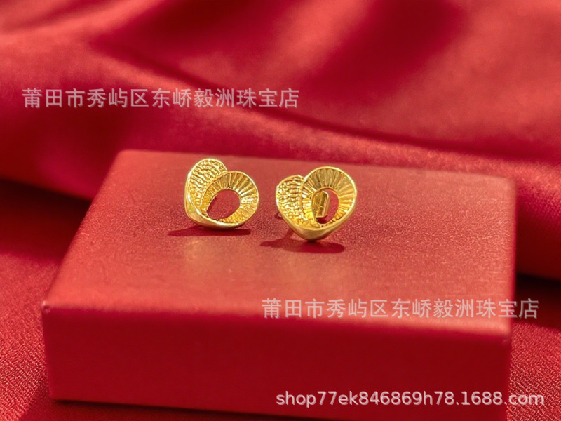 サンドゴールドビーンローズイヤリング、金メッキ、ファッショナブル、新鮮で甘い、長持ち、メーカー卸売|undefined