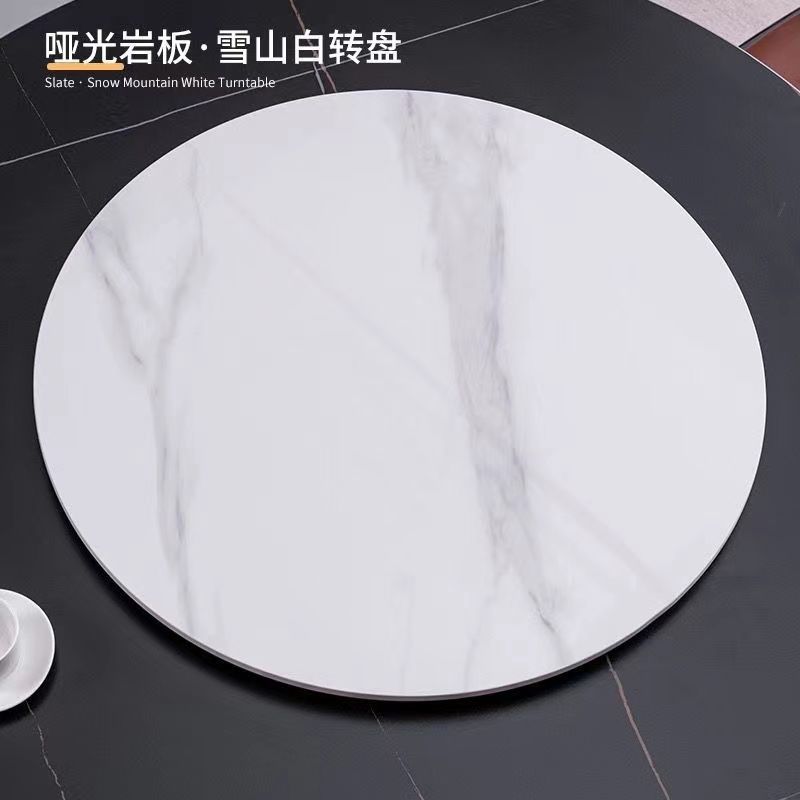 Slate Dining Table Turntable Hotel Panel Marble Round Rotating Table Top Home Use Round Dining Table Top