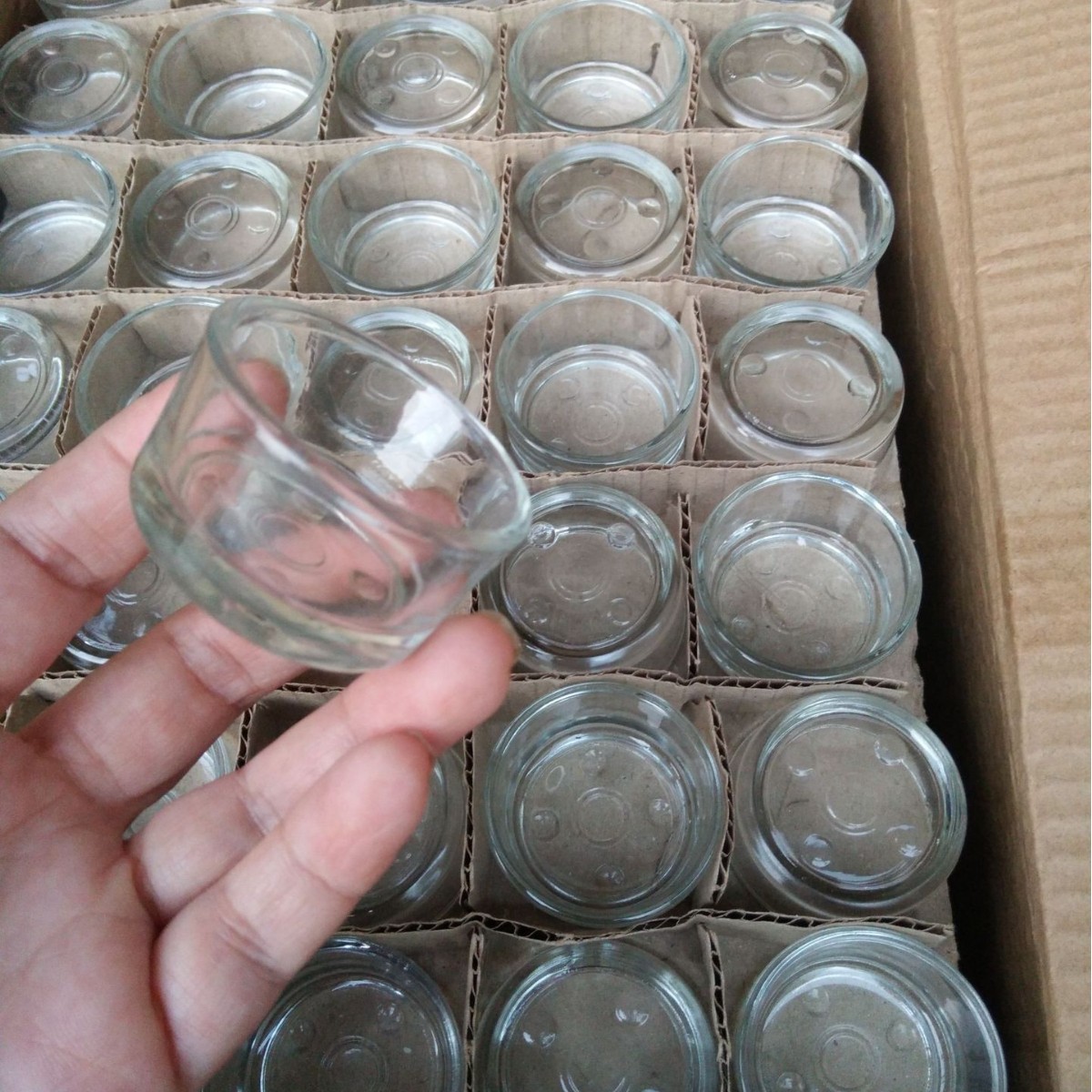 Glass candle