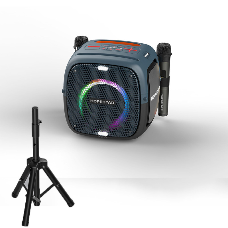 HOPESTAR PartyOne アウトドアポータブルBluetoothスピーカー デュアルマイク 80W重低音 スタンド付き|undefined