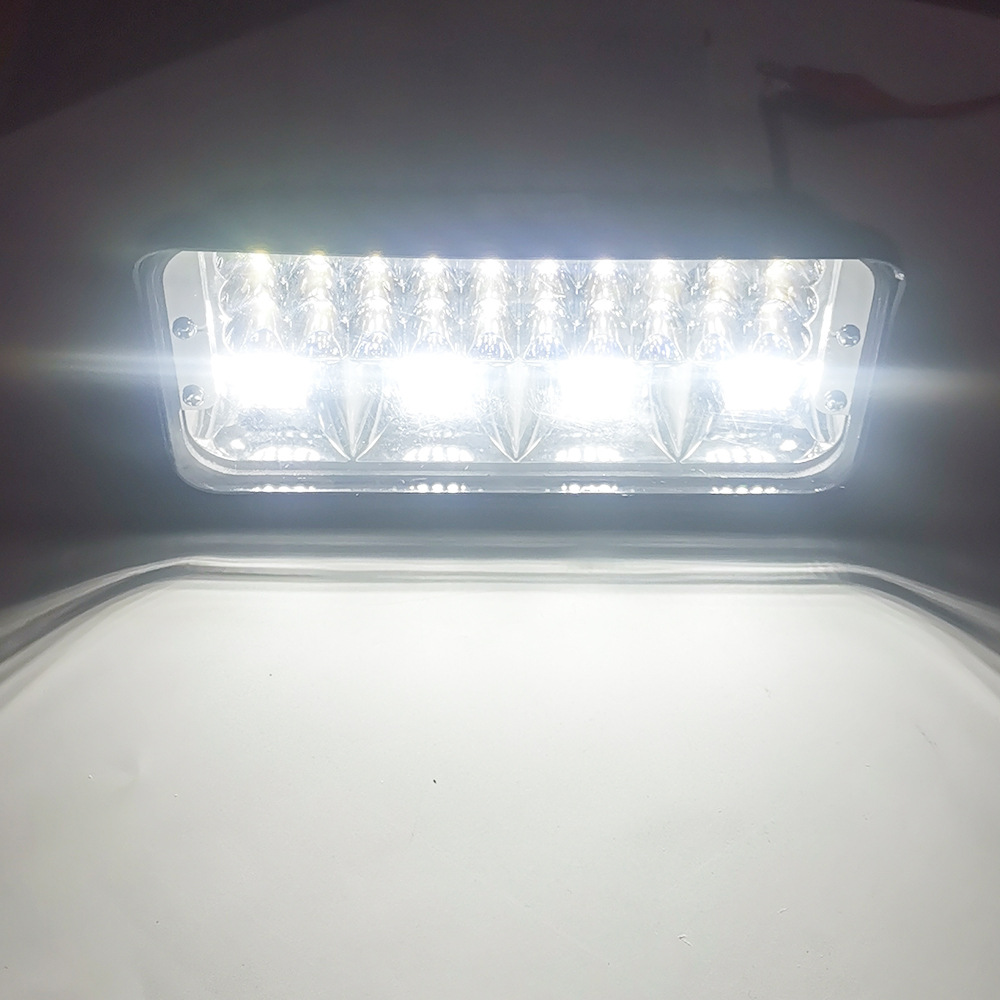 Coche LED faro luz de trabajo revisión faro cuadrado camión faro camión fuera de carretera Luz de modificación Luz de inspección