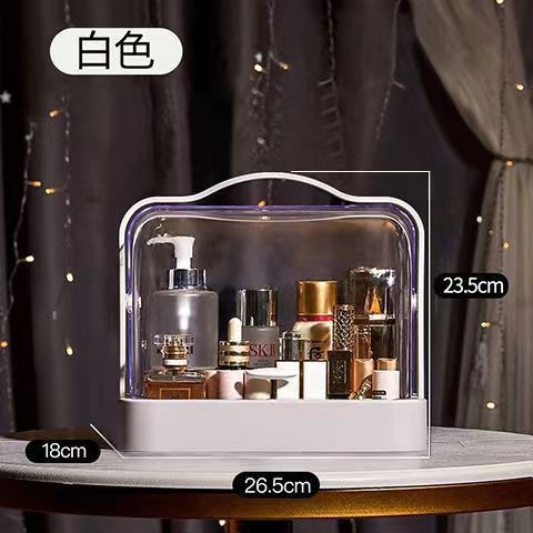 Caja de acabado de cosméticos, cajón de mesa, estante de joyería, caja de almacenamiento de productos de cuidado de la piel de gran capacidad. image 14
