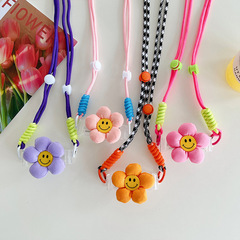 Mobile phone case diagonal strap strap clip girls cartoon strap rope Japanese and Korean ins back clip rope cartoon mobile phone lanyard