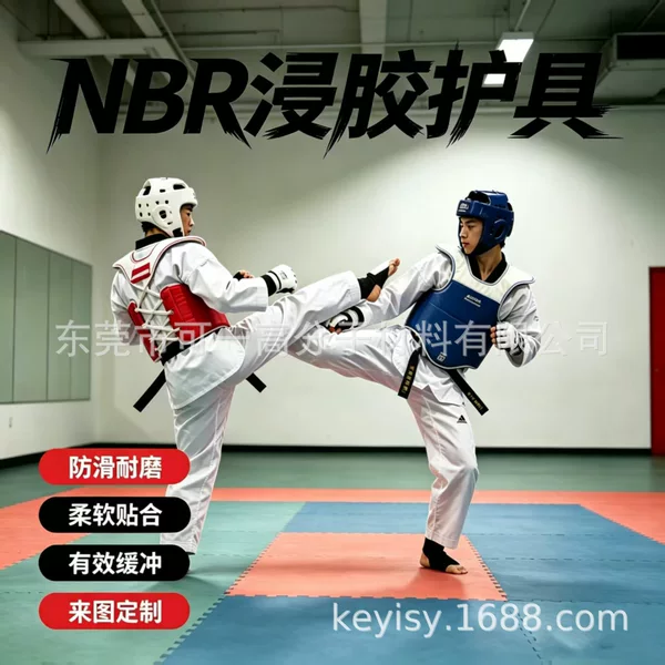 Custom NBR dipped boxing training gear from the source manufacturer, wholesale protective gear for children's Taekwondo beginners