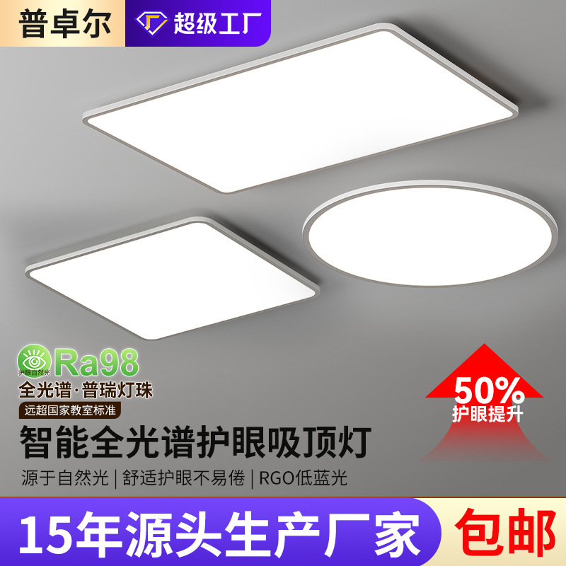 Bedroom Ceiling Light, Simple Modern Puri Ceiling Light, Living Room Main Light, Chandelier, Whole House Lighting Package with a High-End Feel