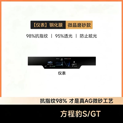 Suitable for 26 models of Fang Chengbao: Car interior film - equation-sgt-instrument-microcrystalline-matte-tempered-glass-screen-protector