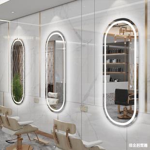 Internet Celebrity Barber Shop Mirror Cabinet Integrated Hairdressing with Light Illuminant Mirror Table Hair Salon Studio Makeup Wall Mirror