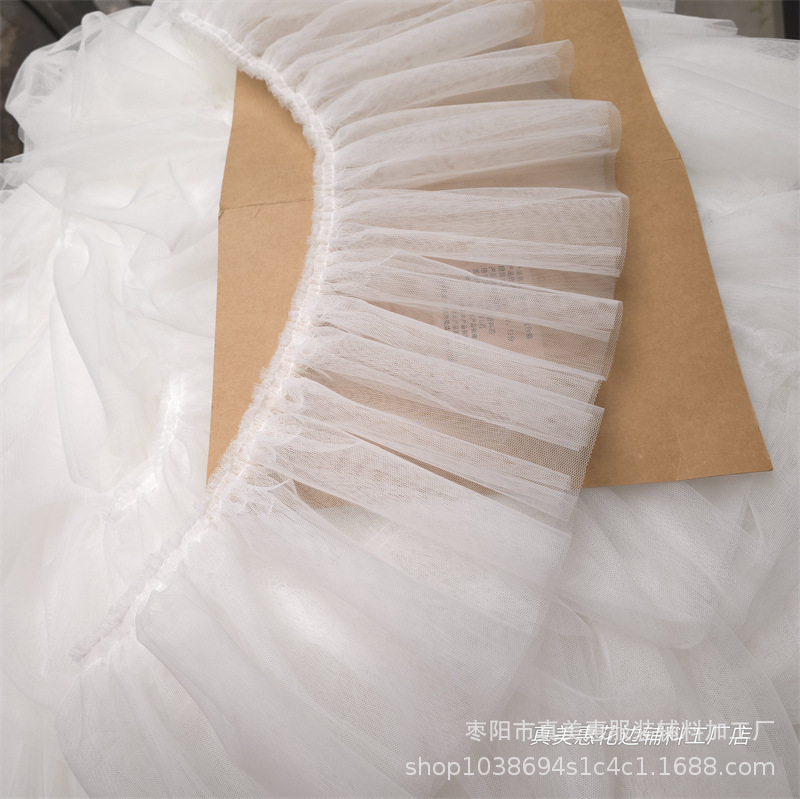 18cm 메쉬 스커트 밑단 소매 장식 의류 로리타 테이블보 레이스 액세서리 이중 메쉬 레이스 오간자