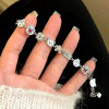 Small design cartoon brand fashionable advanced bracelet, Korean style, silver 925 sample, light luxury style, high-quality style