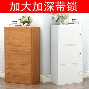 Simple Bookcase with Door, Bookshelf, Household Lockable Floor-Standing Storage Grid Cabinet, Simple Storage Cabinet, Storage Cabinet, Bookcase Factory