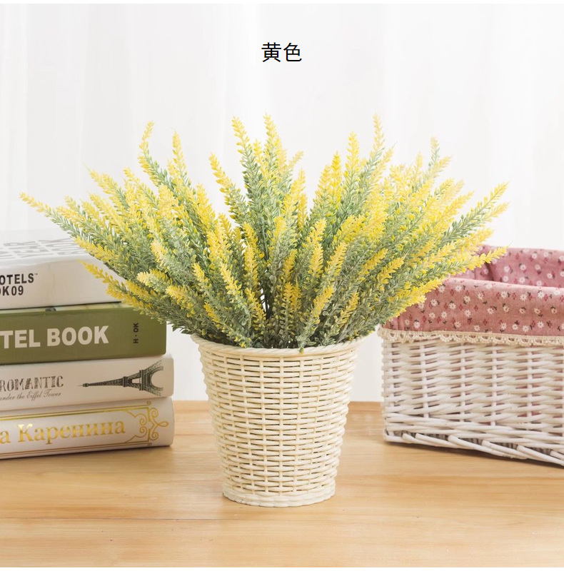 麦穗5叉植绒薰衣草仿真家居装饰植绒仿真植物人造花束仿真花批发详情23