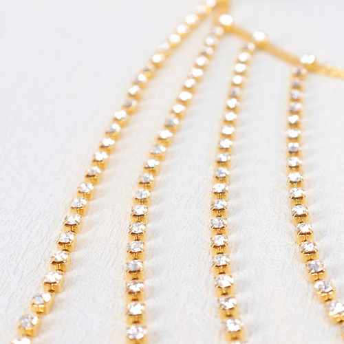 Cross-border fashion multi-layer rhinestone sexy leg strap elastic rope leg chain European and American nightclub shiny chain beautiful leg chain for women