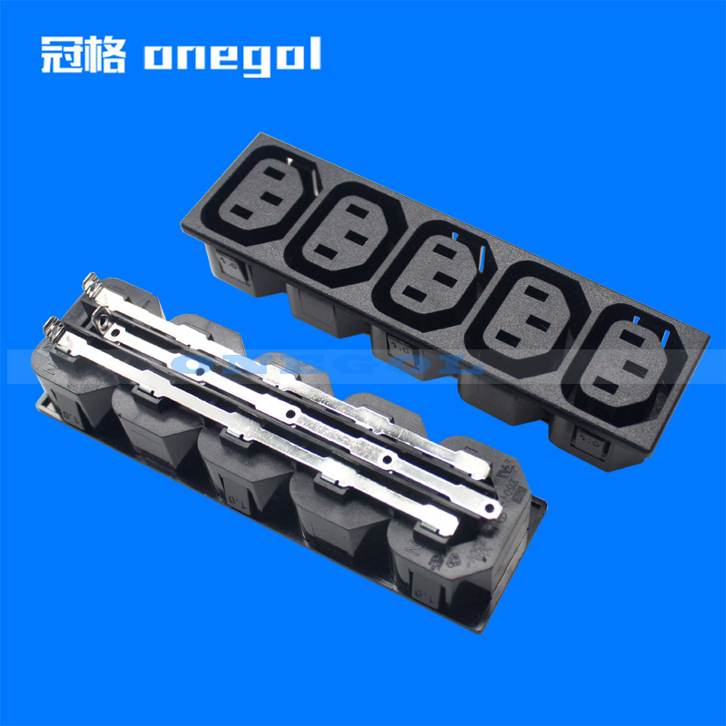 AC电源插座 组合电源插座 UPS联排带保险插座 UPS联排品字插座