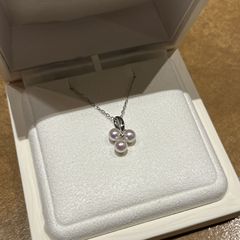 S925 スターリングシルバー小さなブドウパールペンダントネックレス女性のニッチデザインハイエンドエレガントなファッションライト高級鎖骨チェーン