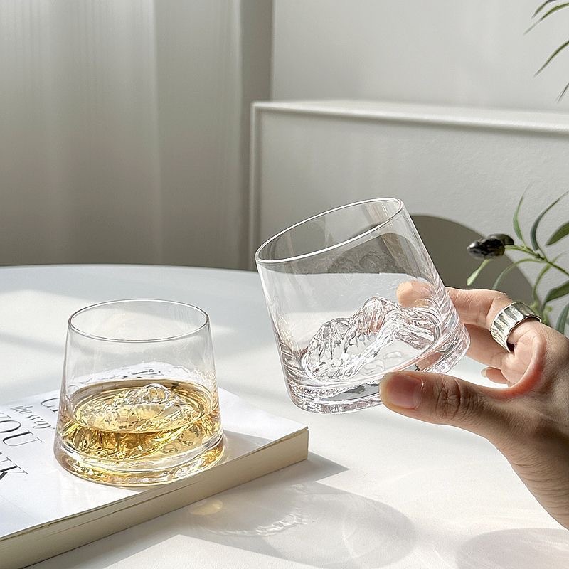 Taza de Fuji, taza de agua, taza de agua, taza de vino, taza de whisky, taza de vino extranjero