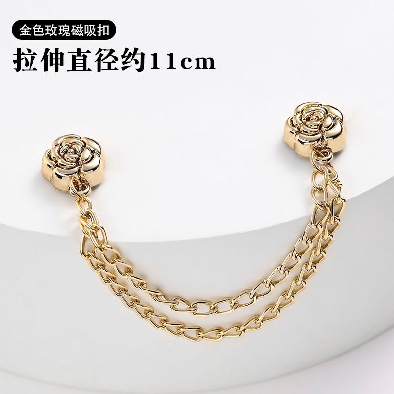 Gold rose magnetic buckle