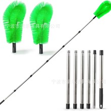亚马逊伸缩杆屋檐管道天沟清洁刷免爬高屋顶排水槽过滤刷下水道刷