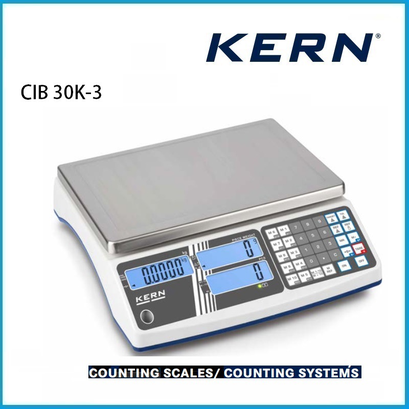 30kg 计数秤 坚固耐用 大容量物品存储器 CIB 30K-3 KERN品牌