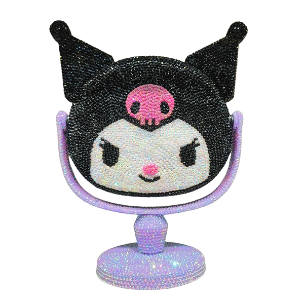 Desktop purple base black surface Kulomi + diamond sticker material bag