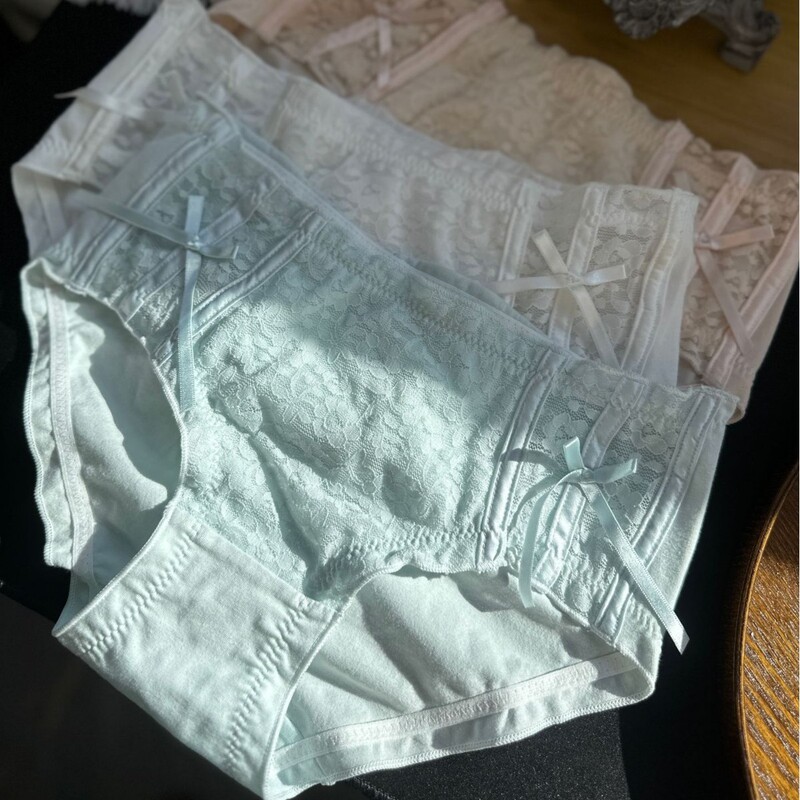 Cross-Border Perfect Match·New Sports Style Sexy Lace Combed Cotton Large Size Sweet Underwear Pure Cotton Crotch 90kg