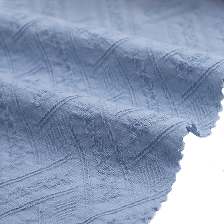 Textiles Shaoxing al por mayor suave 100% algodón plano tela jacquard