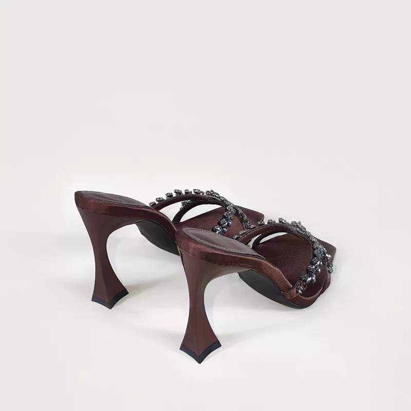 Высокие шлепанцы, обувь, сексуальные сандалии, 2025 год
