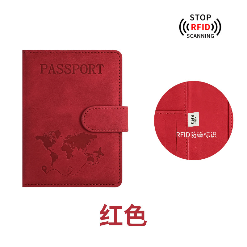 国境を越えた肌感圧変化バンドpu皮革rfidパスポートバッグセットtravel wallet証明書バッグ|undefined