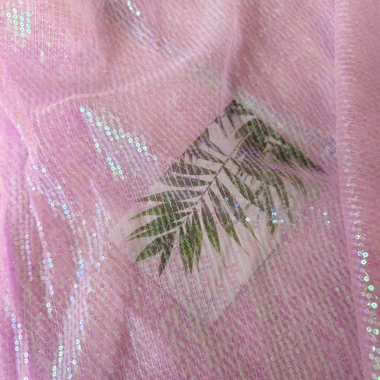 七彩丝直条亮片网纱DIY情人节花束包装面料舞台演出服装饰网眼布