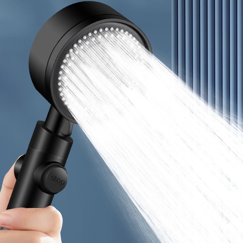 Pressurized shower head bathing pressurized faucet bath heater high pressure five-speed handheld shower bathroom set