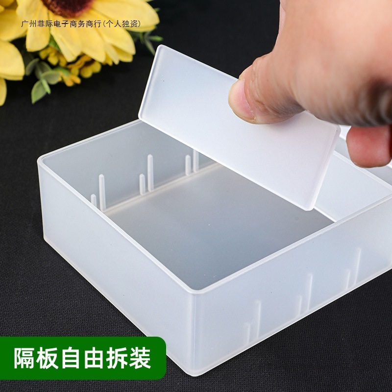プラスチック製のコンパートメント収納ボックス、透明なナース薬箱、分離された収納バスケット、注射薬局バスケット、輸液卸売|undefined