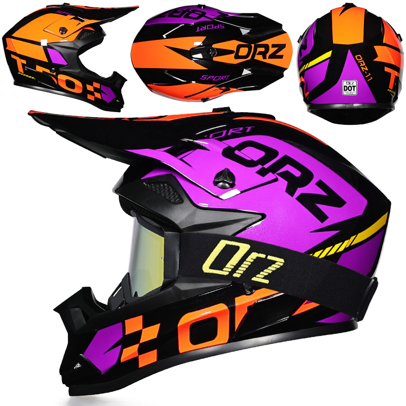 Nuevo casco de ciclismo Off-Road Orz, casco de rally para hombres y mujeres, casco todoterreno transpirable de carreras ADV de talla grande