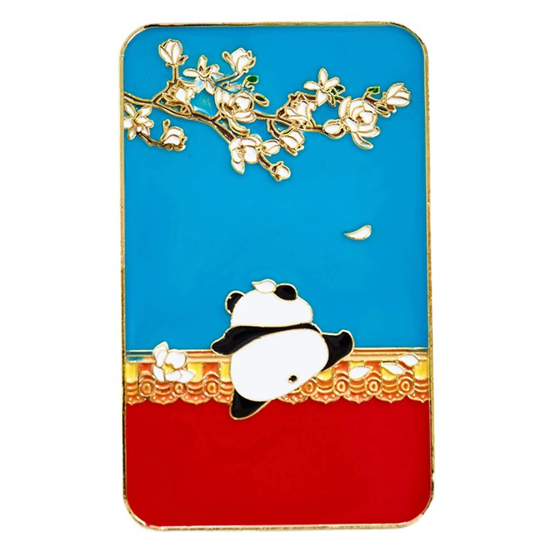 Достопримечательности Пекина Национальный прилив Запретный город Культурные и креативные сувениры Имитация эмали Сплав Наклейки на холодильник