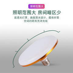 Factory Direct Supply LED Three-proof Bulb E27 Gold Disc Waterproof Energy-saving Bulb