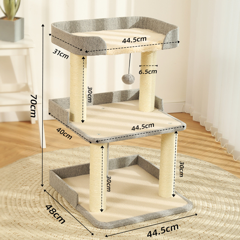 Gato escalada rack gato nido gato árbol integrado pequeño gato escalada rack gato de juguete gato suministros de gato tablero del rasguño del gato nido gato rack
