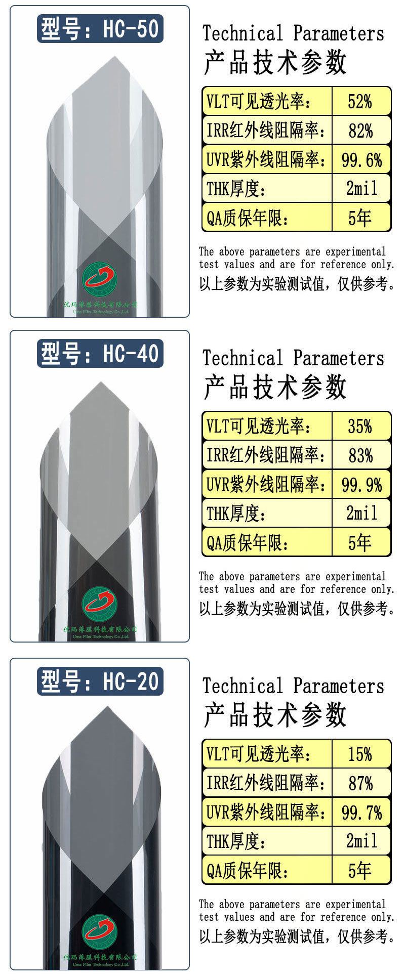 Car Heat Insulation Film, Window Glass Film, Whole Roll Wholesale, Solar Film, 4S Shop Nano Ceramic Anti-Ultraviolet