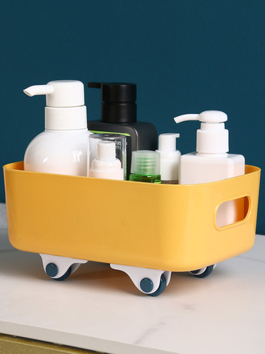 Adhesive pulley storage box trash can bottom small caster bed storage box mobile wheel storage rack roller