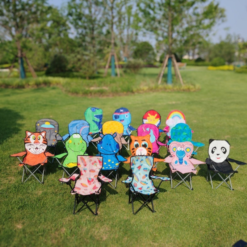 儿童露营户外折叠椅子写生折叠椅儿童凳子折叠便携折叠露营卡通椅